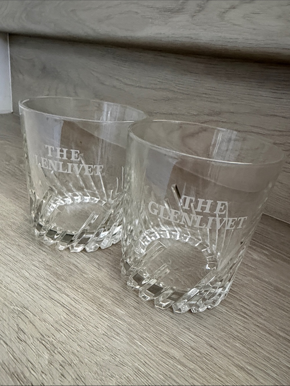 Glenlivet Whiskey Tumblers - Clear Double Old Fashioned Glasses (Set of 2)